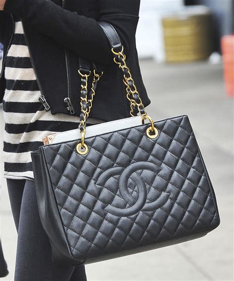 chanel classic black caviar gst shopping tote bag price|Chanel Caviar Grand Shopping Tote .